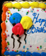 Yummy Yummy's Vanilla cake with 5 balloon engraving  - 4.4 lb
